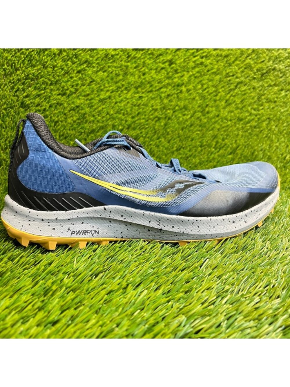 Saucony‎ Peregrine 12 Womens Size 9 Blue Black Athletic Running Shoes Sneakers